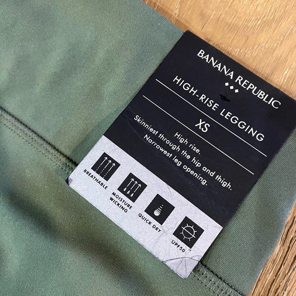 NWT Banana Republic green xs leggings - Picture 8 of 11